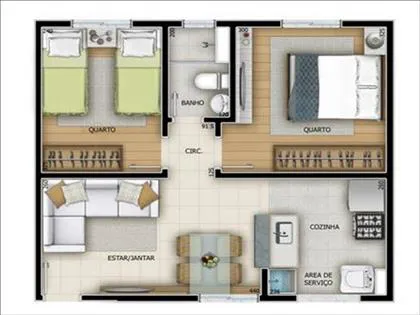 Apartamento para aluguel em Cabral