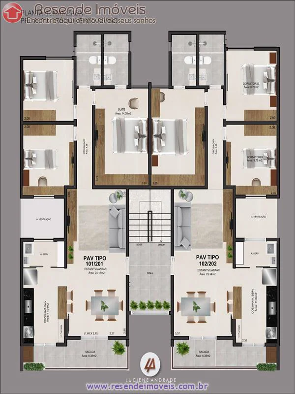 Foto 4 de 15 - Apartamento para venda em Barbosa Lima