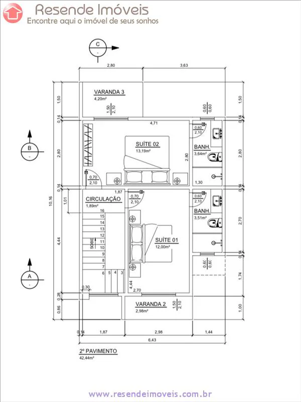 Foto 3 de 6 - Casa para venda em Boa Vista II